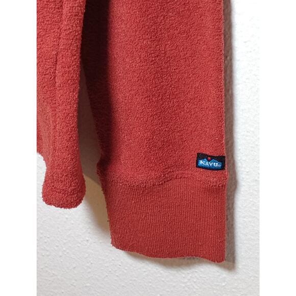 Kavu Men's Size Medium Burnt Orange Long Sleeve Pullover Sweater Sweatshirt Fall - Picture 3 of 10